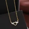 Collar Colgante de Ángel con Alas de Corazón Estilo Francés para Mujer, Joyería Elegante de Cadena para Clavícula de Gama Alta, Exclusivamente para Ventas Transfronterizas