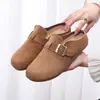 Sapatos de Tecido Old Beijing Estilo Novo Primavera 2026 para Mulheres, Sapatos Birkenstock Moda Retrô com Solado Macio, Sapatos Antiderrapantes com Biqueira Fechada Estilo Celebridade da Internet