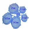 Tapa de Silicona de Grado Alimenticio para Conservar Fresco, Tapa de Plástico Envolvente Multiusos, Tapa Universal para Tazón con Cierre Fresco, Tapa Selladora, Reutilizable