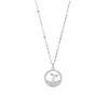 S925 para el resto de tu vida collar de plata esterlina para mujer con colgante de cola de sirena mori incrustado de diamantes cadena para clavícula regalo de San Valentín
