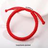 Pulseira de Fio Vermelho Tecida à Mão para o Ano de Nascimento, Pulseira Vermelha Simples para Casais, Unissex, com Nó Vajra, Estilo Chinês Moderno, Puramente Feita à Mão