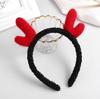 Diadema de cuernos linda para mujer lavado facial banda para el cabello tocado simple celebridad de internet diadema navideña coletero horquilla chica Mori Corea del Sur