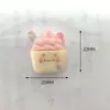 Juguete de Helado de Animales de Dibujos Animados Accesorios Pequeños de Resina Taza de Pegamento de Crema DIY Imán para Refrigerador Agujero Accesorios para Hebilla de Zapato