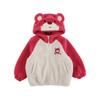 Traje de la serie Bear para niña Wurib, chaqueta de felpa con capucha gruesa y forro polar, suéter de lunares de sésamo, mono