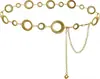 Cadena de cintura de carcasa metálica para mujer, accesorio para falda, cadena versátil para suéter, adorno de cintura bohemio adelgazante, en stock