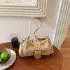 Bolso de axila para motocicleta de gamuza transfronterizo para mujer, nuevo modelo 2026, bolso tote con hebilla de cinturón, bolso de hombro cruzado de nicho de lujo ligero