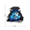 Planeta do Espaço Sideral Azul Romântico Galaxy Quarto Sala de Estar Sofá Fundo Parede Adesivo de Parede Decorativo MU5007