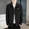 Chaqueta de Solapa 2026 Juvenil Primavera y Otoño Casual Versátil Abrigo Corto Chaqueta Superior de Alta Gama para Hombre Moderna