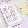 Cuaderno de Hojas Sueltas B5 Cubierta con Anillas Desmontables PVC Transparente de Alta Calidad para Estudiantes de Secundaria
