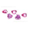 Suministro de Fábrica Moissanita Rosa en Forma de Corazón de 0.5-3 Quilates Piedra Suelta de Moissanita en Forma de Corazón con Certificado GRA