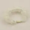 10 colores Nuevo diadema de perlas de seda mercerizada con pompón para cara y cabello Súper hada Anillo francés de tripa pequeña Cuerda para el pelo Accesorios para el cabello Femenino Linda cuerda para el pelo