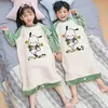 Saco de dormir de franela para niños con diseño de astronauta para otoño e invierno, a prueba de patadas, mono pijama de invierno para niños y niñas, forro polar de coral