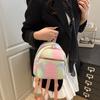 Mochila Nueva de Verano 2026 para Mujer Moderna Simple Casual Moda Mochila Pequeña Colorida con Asa