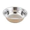 Tigela espessa de aço inoxidável, versátil para uso em refeitórios, como tigela de sopa, para uso doméstico, para servir pratos, para macarrão instantâneo, para arroz, para sopa, para assar e para bater ovos.