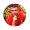 Estrela da Copa do Mundo Ronaldo Messi Acessórios de Futebol Broche Emblema