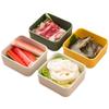 Bambu e madeira Creative Hot Pot Shop Tableware Dinner Plate for Hot Pot Vegetable Tray Jiugongge Plate Platter Set