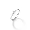 Anillo de Pareja Original Mobius Foot Plata 999 para Hombre y Mujer Lujo Ligero Superior 520 Anillo de Par Nudo Doble