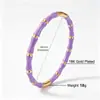 Pulsera de Acero de Titanio con Cierre para Mujer, Pulsera de Acero Inoxidable con Acabado de Alta Gama, No se Desvanece, Color Dorado con Diamantes, Venta al por Mayor Transfronteriza Europea y Americana