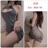 Guiruo marca ropa interior sexy sexy caliente hueco corte bajo recogido delgado cuello camisón uniforme traje 4019