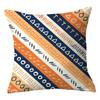 Exclusivo Transfronterizo para Funda de Almohada de Peluche Geométrica Azul Simple Tela para el Hogar Cojín de Sofá Diseño de Funda de Cojín