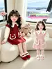 Vestido de Punto para Niña Otoño 2026 Estilo Nuevo Estilo Primavera y Otoño Infantil Vestido de Princesa Ropa de Otoño para Bebé Falda de Punto