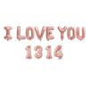 Balão de filme de alumínio para decoração de casamento, pacote com letras, layout de casamento, liquidação especial, eu te amo