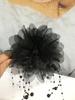Venda Quente de Fábrica Temperamento Versátil Prendedor de Cabelo com Garra de Contas Flor de Peônia Pena Grampo de Cabelo Display de Cabelo Volume Fofo Topo Craniano Alto Prendedor de Tubarão