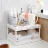 Estantería de escritorio, estantería de esquina sencilla, estantería de almacenamiento para escritorio, estantería organizadora multifuncional para el hogar, la cocina y el baño.