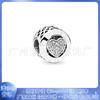 Pandora 925 plata chapada en cobre blanco di sney serie de cuerdas pieza colgante DIY estilo trébol cuentas de Papá Noel