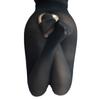 Meias de Veludo Japonês 100D Branco Virilha Aberta Tamanho Plus Meia-Calça Feminina Sexy Opaca de Seda para Mulheres