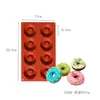 Molde de silicona para jabón casero tipo pastel, capacillo redondo para muffins, molde para hornear pasteles de galleta, gelatina de helado, vela aromática