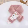 Bufanda para Mujer Otoño/Invierno 2026 Versátil Linda Cálida Felpa Moda Conejo Niños Cuello Calentador Padre-Hijo Engrosado Resistente al Frío