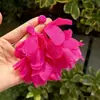 Pendientes de Borla de Pétalos de Chifón Amarillo de Paso Suave de Breeze para Mujer, Pendientes Exagerados para Vacaciones en la Playa, Tachuelas Únicas y Hermosas