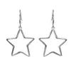 Aretes de plata esterlina S925 aretes de estrella de cinco puntas aretes sencillos de moda para mujer hechos a mano agente de joyería de plata para mujer