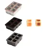 Juguete de comida en miniatura estilo japonés simulación pan tostado pastel molde cuadrado de 6 piezas bandeja para hornear piezas de accesorios pequeños de resina DIY