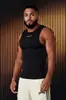 Nuevo Chaleco Deportivo Casual de Verano para Hombre, Running, Seda de Leche, Estampado, Elástico, Transpirable, Top de Fitness