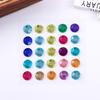 Adesivos de Diamante de Cristal Colorido com Pontos, Vários Tamanhos de Adesivos de Design DIY, Adesivos Decorativos de Maquiagem para o Rosto com Verso Autoadesivo