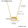 Collar con colgante de cadena para clavícula de acero inoxidable chapado en oro de 18 quilates para mujer, con incrustaciones de ágata negra geométrica, estilo nicho europeo y americano
