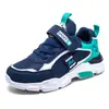 Sapatos Leves da Moda com Velcro para Homens, Mulheres e Crianças Sapatos Esportivos Infantis Tênis de Corrida Casuais de Cano Baixo em Malha