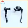 Clip de linterna de acero inoxidable de calidad, hebilla colgante de metal negro, clip trasero de linterna para exteriores, clip para bolsillo de solapa de pantalones