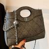 Bolso de Hombro Versátil de Alta Gama Nuevo 2025 Bolso Pequeño Fragante de Moda Retro para Mujer Bolso Bandolera con Cadena de Rombos para Mujer
