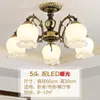 Luz principal de sala de estar estilo americano vintage, candelabro elegante para villa, comedor estilo francés Maillard, luz de techo para dormitorio