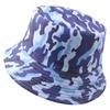 Sombrero de Pescador Tie-Dye de Venta Caliente Transfronteriza para Exportación Sombrero de Cubeta de Doble Cara para Mujer Sombrero de Sol con Estampado de Graffiti 3D para Calle de Otoño