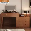Nuevo tocador de estilo chino para dormitorio, moderno y sencillo, nuevo modelo 2026, espejo de maquillaje integrado, escritorio pequeño para dormitorio principal
