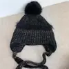 Chapéu Feminino Outono e Inverno Chapéu de Lã Estilo Japonês Proteção para as Orelhas Chapéu Pulôver Doce e Fofo à Prova de Frio Chapéu de Estudante Inverno Estilo Coreano Chapéu de Tricô