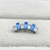 Brincos de Titânio Astmf-136 com Coroa Trapezoidal Titânio G23 Rosca Interna Zircônia Trapezoidal Piercing de Lábio e Brincos Acessórios de Joias