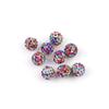 Diámetro de 10 mm 6 Filas de Diamantes Arcilla de Alta Calidad Llena de Diamantes Pulsera DIY Accesorios de Joyería Cuentas Redondas Multicolor Venta al por Mayor