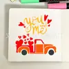 Ferramentas Criativas DIY Feitas à Mão para Pintar Corações Molde Recortado Fabricante Brinquedo de Grafite Mais Vendido Molde para Impressão
