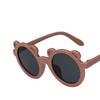 Nuevas Gafas de Sol Lindas de Oso para Niños Bebé de un Año Fotografía Dibujos Animados Protección Solar para Niños Gafas de Sol Combinación para Actuación