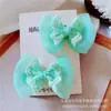 Estilo Coreano Nova Tiara de Laço de Fio Cor Gelatina Presilha de Cabelo Acessórios de Cabelo de Princesa Acessórios de Roupa Presilha Lateral para Bebê Presilha de Cabelo